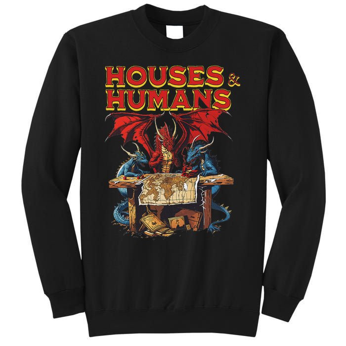 Houses And Humans Vintage Retro 90s Funny Gamer Gaming Sweatshirt