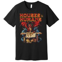 Houses And Humans Vintage Retro 90s Funny Gamer Gaming Premium T-Shirt