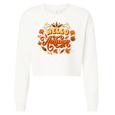 Hello Autumn Cropped Pullover Crew