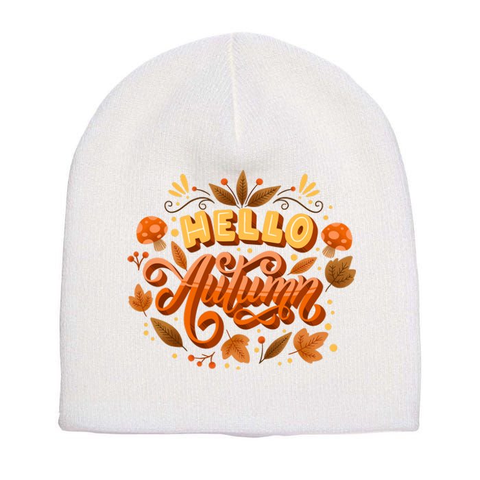 Hello Autumn Short Acrylic Beanie