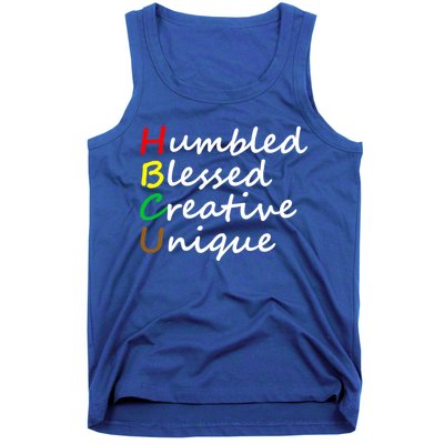 Hbcu African Humbled Blessed Creative Unique History Month Gift Tank Top