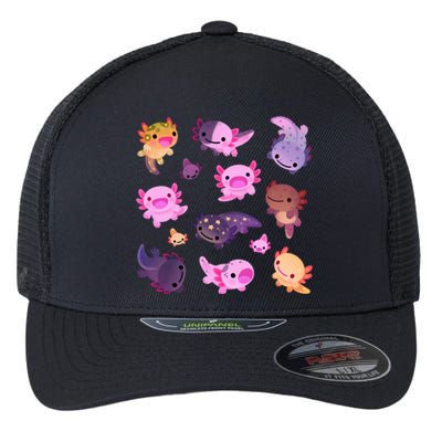 Happy Axolotl Flexfit Unipanel Trucker Cap