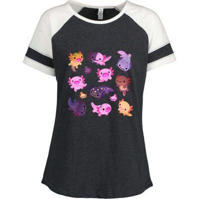 Happy Axolotl Enza Ladies Jersey Colorblock Tee