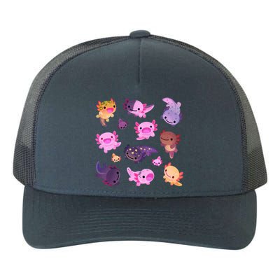 Happy Axolotl Yupoong Adult 5-Panel Trucker Hat