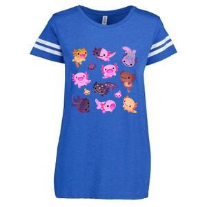 Happy Axolotl Enza Ladies Jersey Football T-Shirt