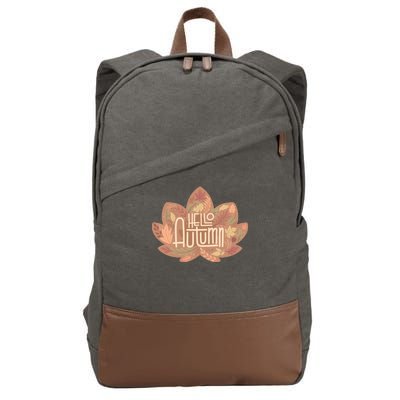 Hello Autumn Cotton Canvas Backpack