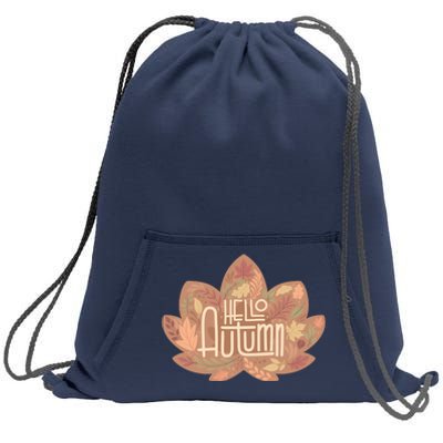 Hello Autumn Sweatshirt Cinch Pack Bag