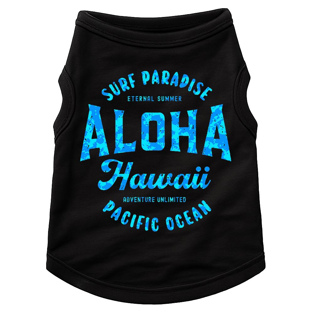 Hawaii Aloha Hawaiian Retro Throwback Souvenir Doggie Tank