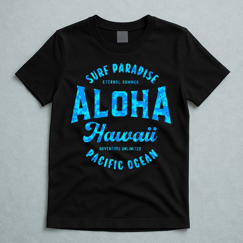 Hawaii Aloha Hawaiian Retro Throwback Souvenir T-Shirt