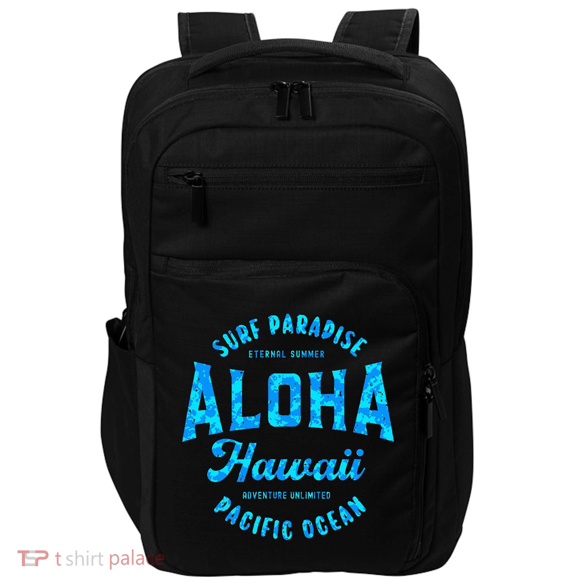 Hawaii Aloha Hawaiian Retro Throwback Souvenir Impact Tech Backpack