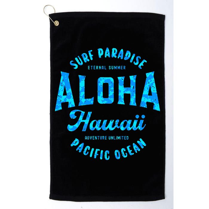 Hawaii Aloha Hawaiian Retro Throwback Souvenir Golf Towel