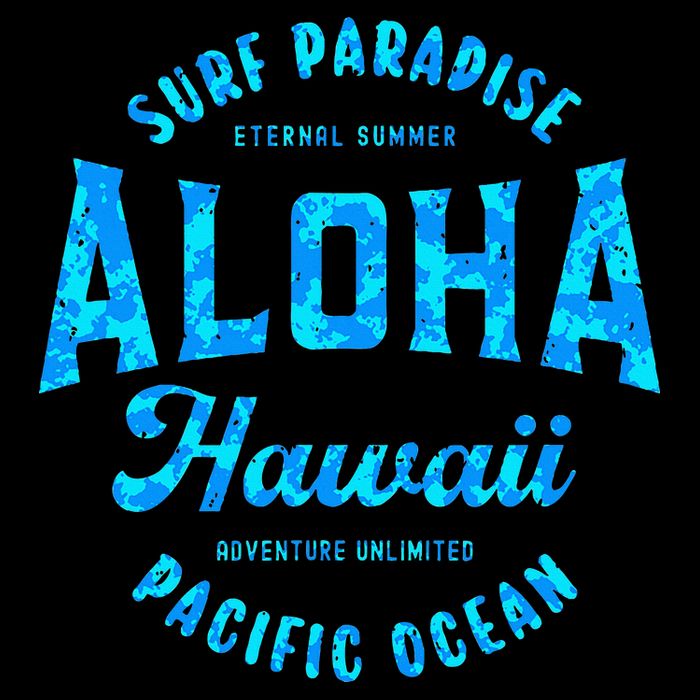 Hawaii Aloha Hawaiian Retro Throwback Souvenir Zip Tote Bag