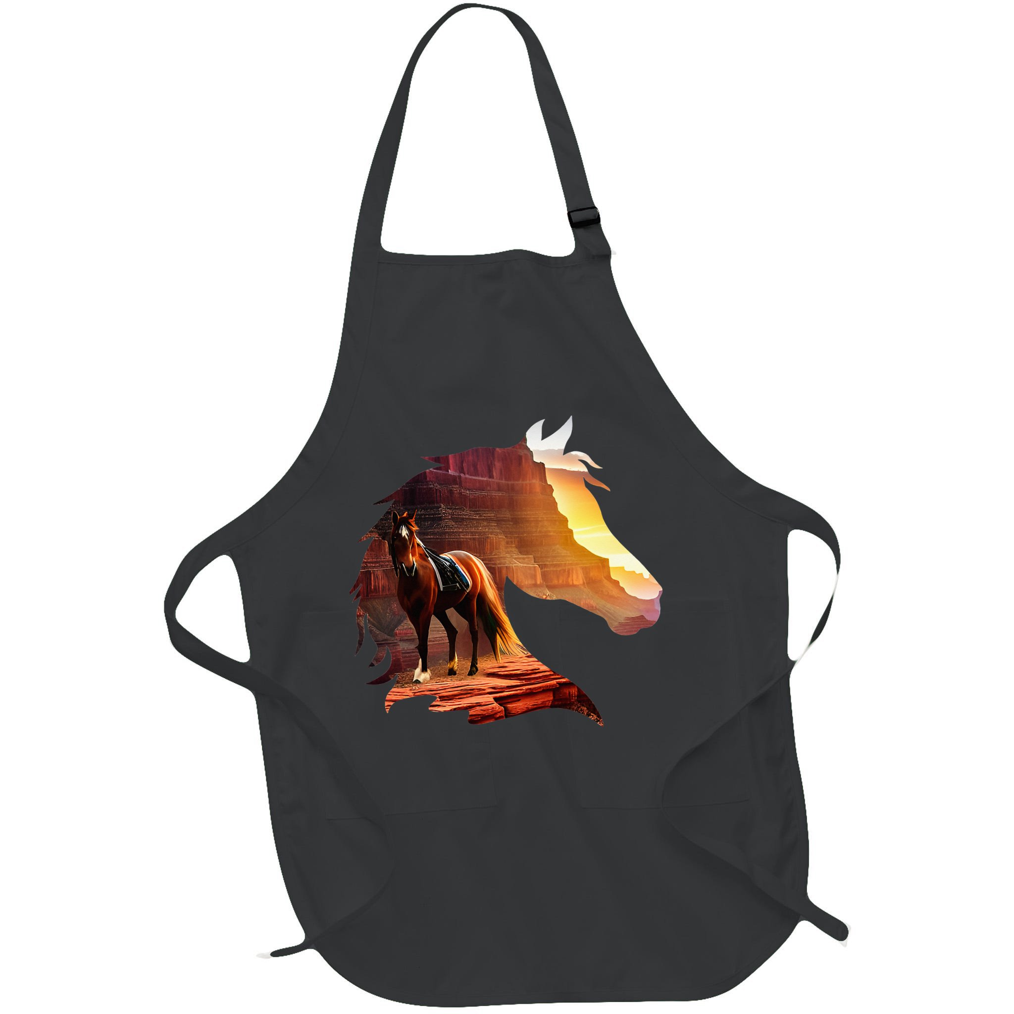 Horse Art Horse Lover Horse Riding Lover Apron