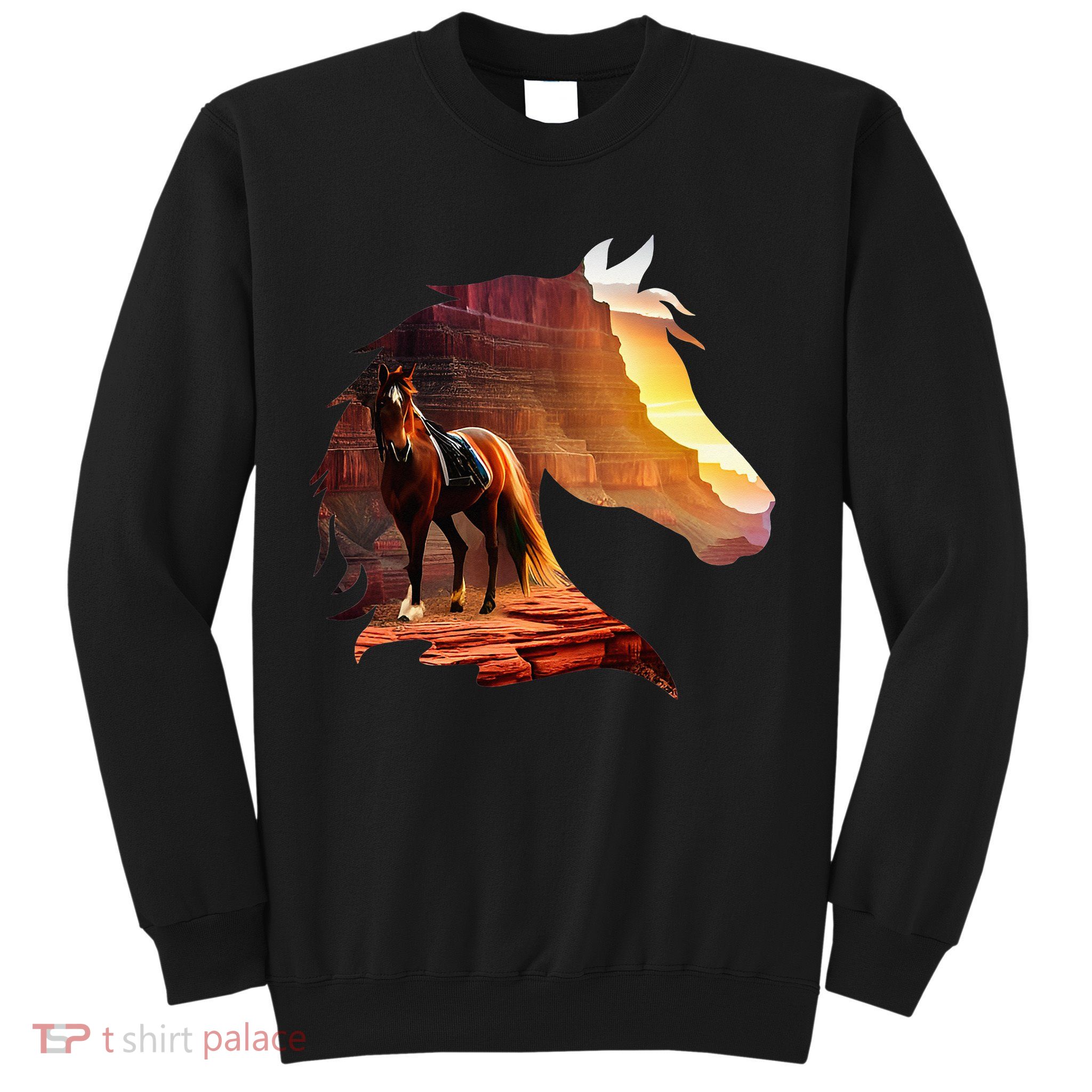 Horse Art Horse Lover Horse Riding Lover Sweatshirt