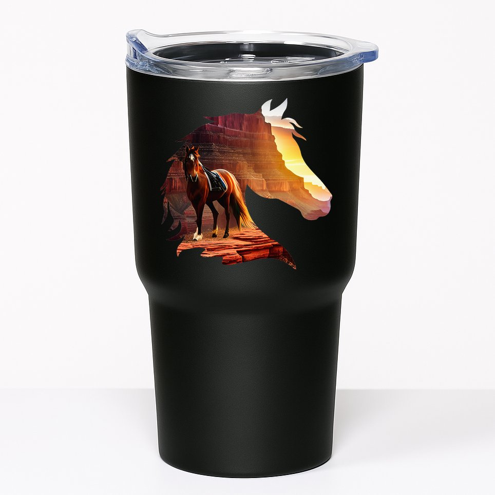 Horse Art Horse Lover Horse Riding Lover Tumbler