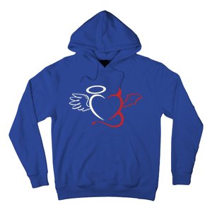 Half Angel Half Demon Heart Love Valentines Day Gift Hoodie