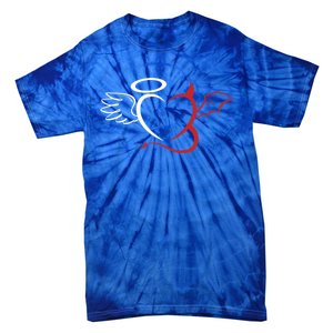 Half Angel Half Demon Heart Love Valentines Day Gift Tie-Dye T-Shirt