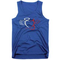 Half Angel Half Demon Heart Love Valentines Day Gift Tank Top