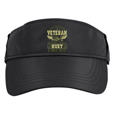 Hear a Huey a Mile Away Vietnam Veteran Uh1 Huey Helicopter Adult Drive Performance Visor