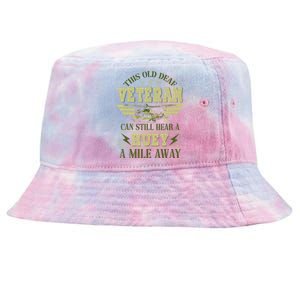 Hear a Huey a Mile Away Vietnam Veteran Uh1 Huey Helicopter Tie-Dyed Bucket Hat