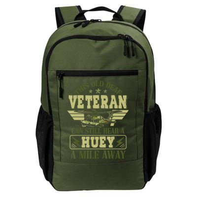 Hear a Huey a Mile Away Vietnam Veteran Uh1 Huey Helicopter Daily Commute Backpack