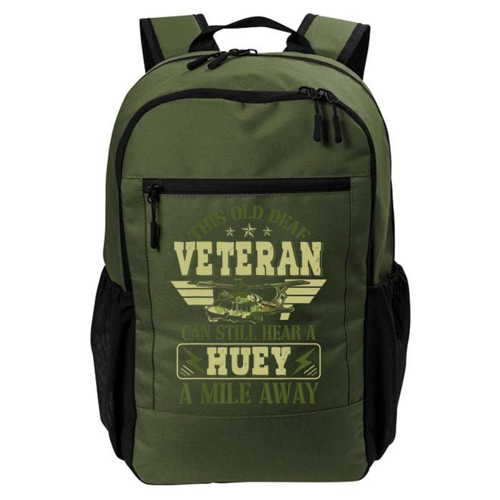 Hear a Huey a Mile Away Vietnam Veteran Uh1 Huey Helicopter Daily Commute Backpack