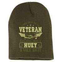 Hear a Huey a Mile Away Vietnam Veteran Uh1 Huey Helicopter Short Acrylic Beanie