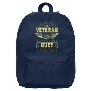 Hear a Huey a Mile Away Vietnam Veteran Uh1 Huey Helicopter 16 in Basic Backpack