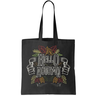 Hello Autumn Tote Bag