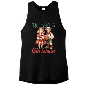 Have A Holly Jolly Christmas Ladies PosiCharge Tri-Blend Wicking Tank