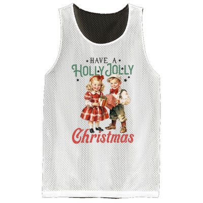 Have A Holly Jolly Christmas Mesh Reversible Basketball Jersey Tank