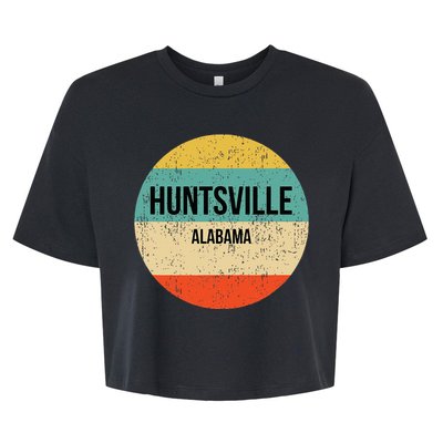 Huntsville Alabama Huntsville Bella+Canvas Jersey Crop Tee