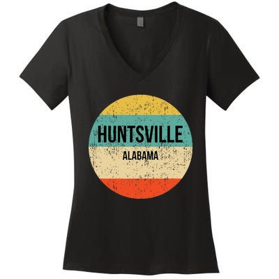 Huntsville Alabama Huntsville Women's V-Neck T-Shirt