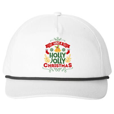 Have A Holly Jolly Christmas Gift Snapback Five-Panel Rope Hat