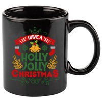 Have A Holly Jolly Christmas Gift 11oz C Handle Ceramic Mug