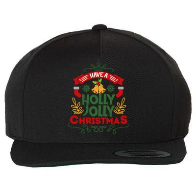 Have A Holly Jolly Christmas Gift Wool Snapback Cap