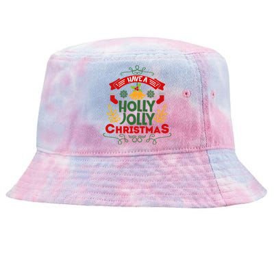 Have A Holly Jolly Christmas Gift Tie-Dyed Bucket Hat