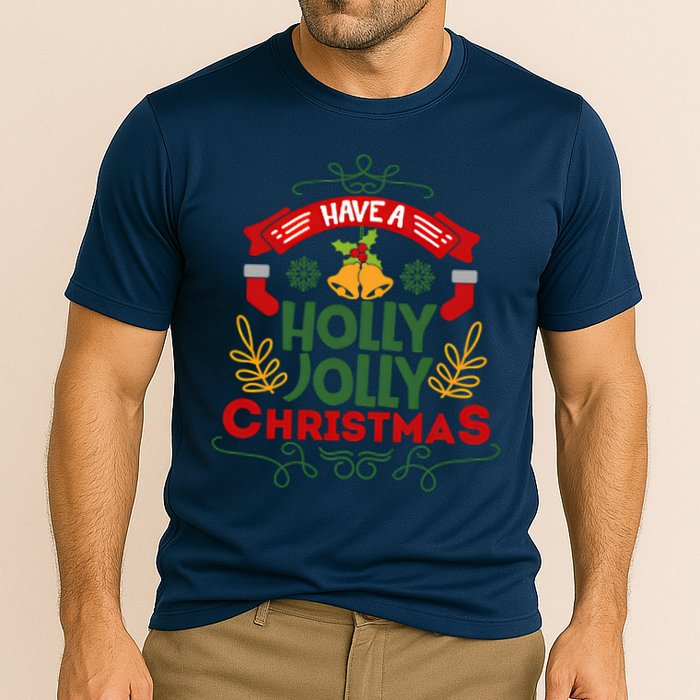 Have A Holly Jolly Christmas Gift Cooling Performance Crew T-Shirt