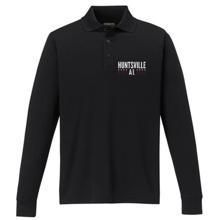 Huntsville Alabama Performance Long Sleeve Polo