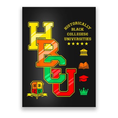 Hbcu Apparel Historically Black Colleges Universities Grad Poster