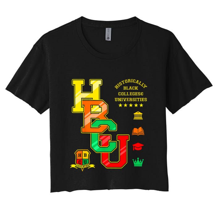 Hbcu Apparel Historically Black Colleges Universities Grad Women's Crop Top Tee