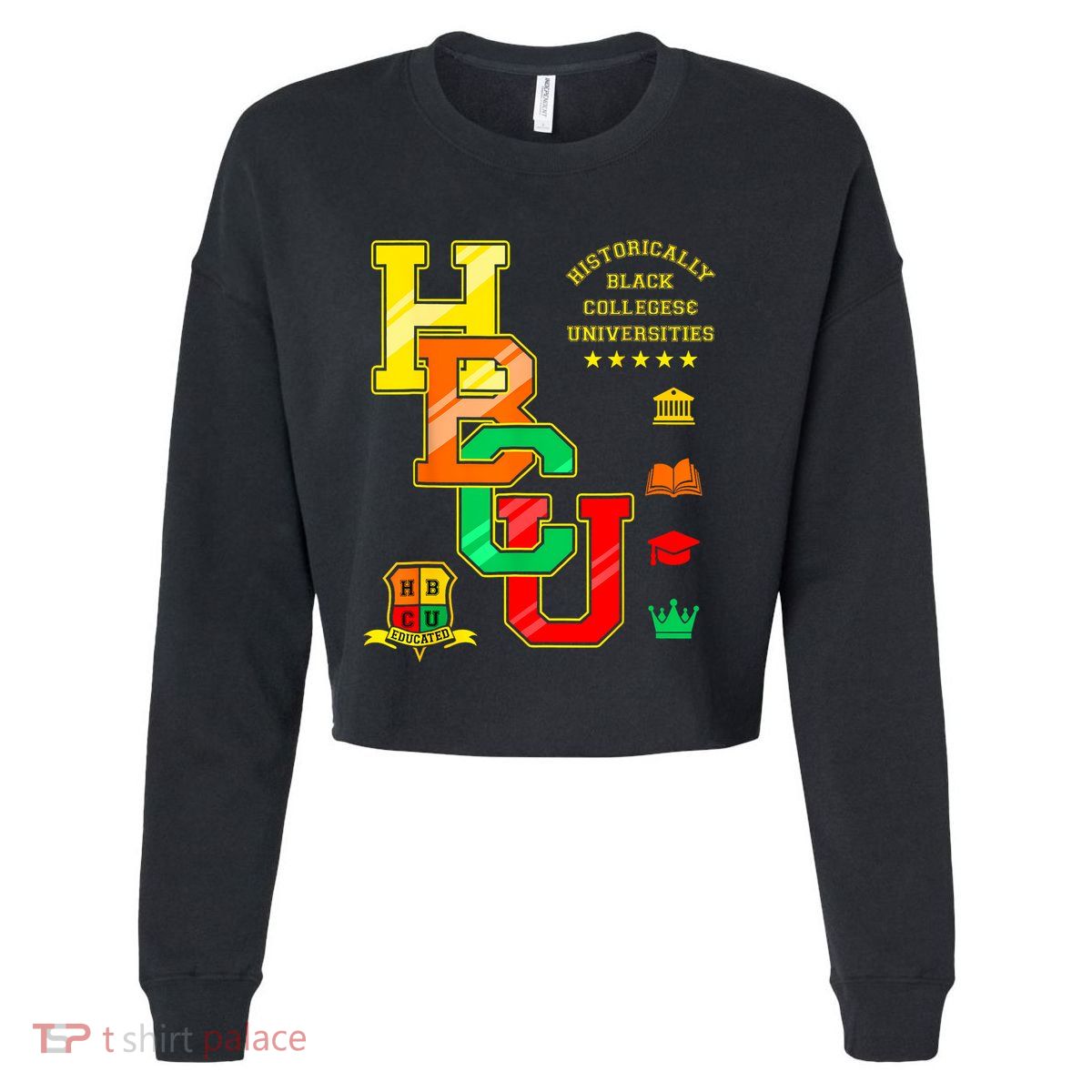 Hbcu Apparel Historically Black Colleges Universities Grad Cropped Pullover Crew