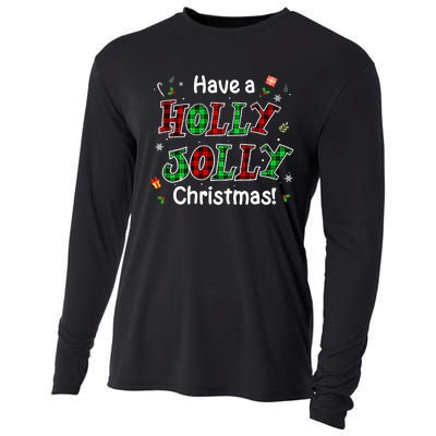 Have A Holly And Jolly Merry Christmas 2021 Holiday Pajama Cooling Performance Long Sleeve Crew