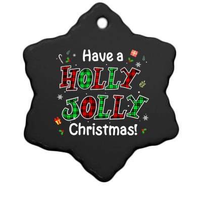 Have A Holly And Jolly Merry Christmas 2021 Holiday Pajama Ceramic Star Ornament