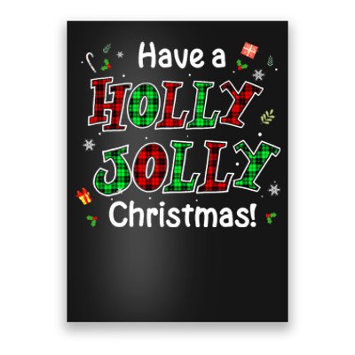 Have A Holly And Jolly Merry Christmas 2021 Holiday Pajama Poster