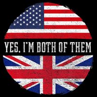 Half American Half British Usa Flag United Kingdom Heritage Womens T-Shirt
