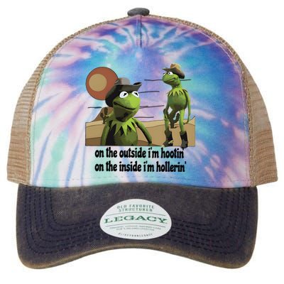 Hootin And Hollerin Funny Puppet Legacy Tie Dye Trucker Hat