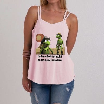 Hootin And Hollerin Funny Puppet Women's Strappy Tank