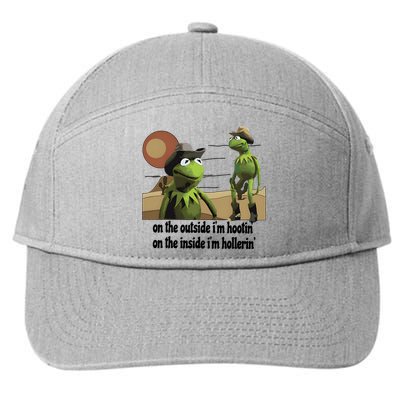 Hootin And Hollerin Funny Puppet 7-Panel Snapback Hat