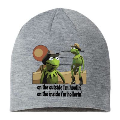 Hootin And Hollerin Funny Puppet Sustainable Beanie